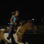 That is me riding Brittany's horse T at a local horse show.