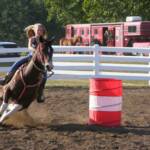 Sydney running the barrels 2008.