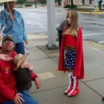 Sydney at the 4Th of July parade.