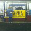  A lady looking at Max. Featured APHA stallion at the Hoosier Horse Fair2008